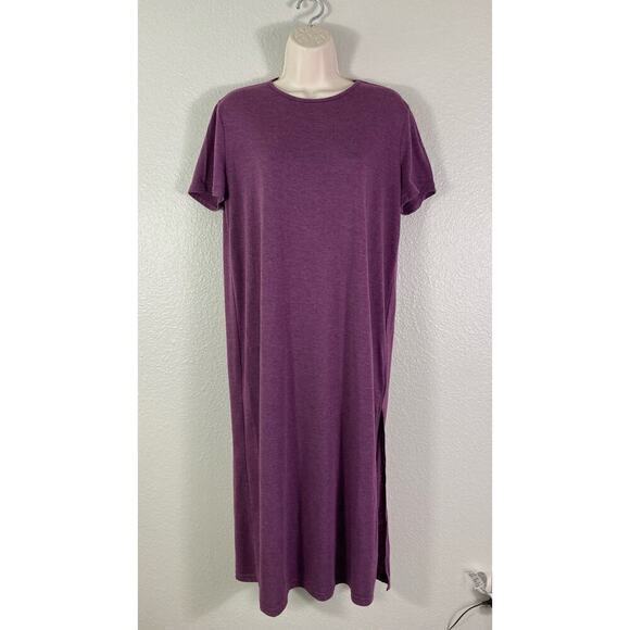 SHEIN Women's Purple Short Sleeve T-Shirt Dress Knee Length Casual Size L - Picture 3 of 9